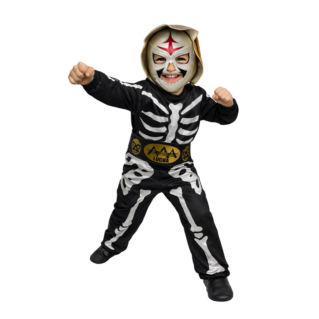Disfraz de Luchador para Niño con Máscara - Traje de Lucha Libre