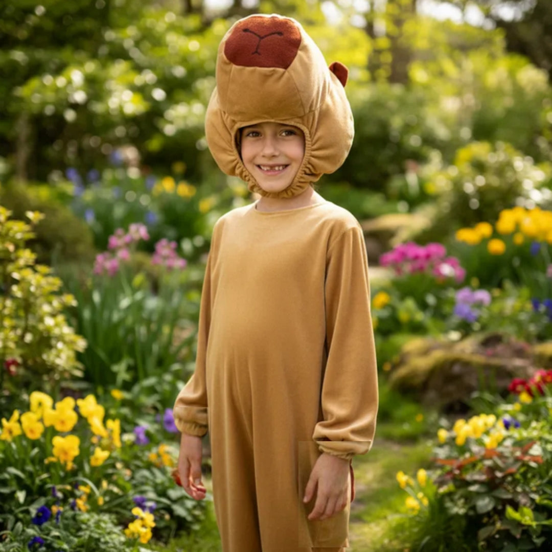 Disfraz de Capibara Kawaii para Niño y Niña - Mameluco con Gorro