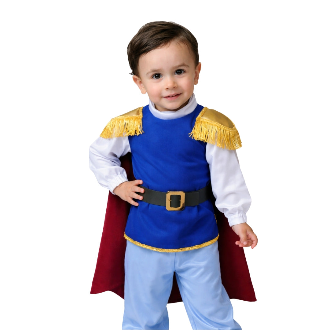 Disfraz de Príncipe para Niño - Traje de Rey con Capa