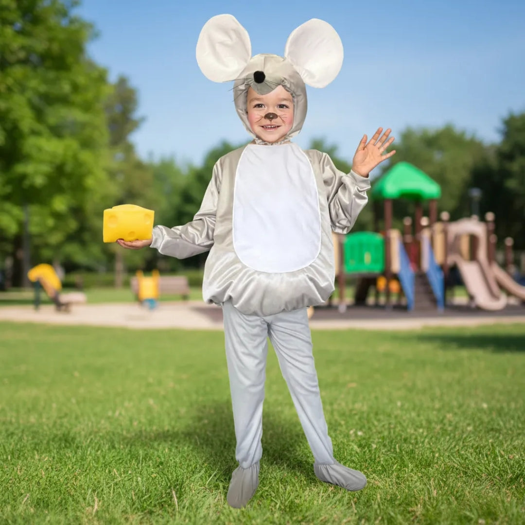 Disfraz de Ratón para Niño y Niña con Gorro y Orejas