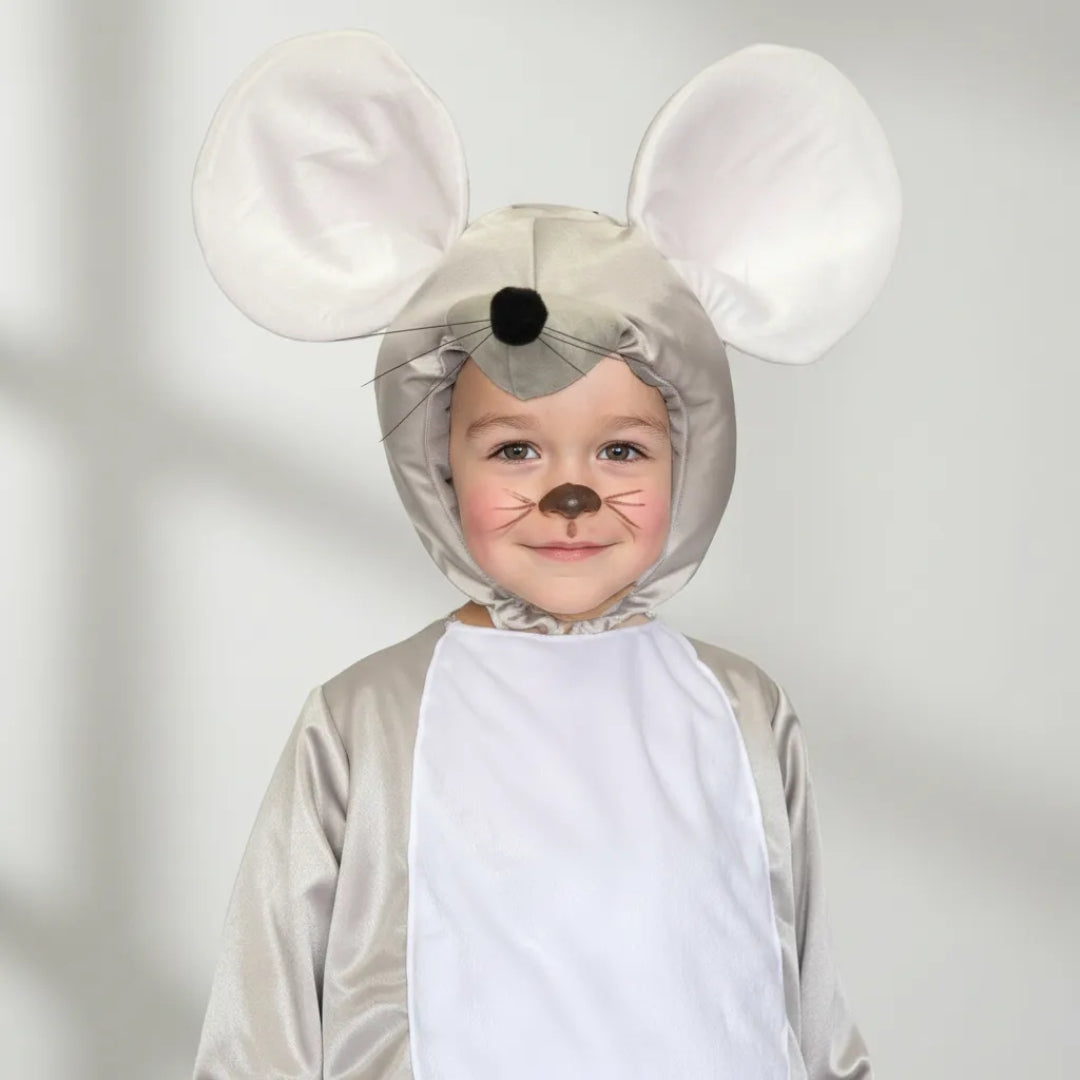 Disfraz de Ratón para Niño y Niña con Gorro y Orejas