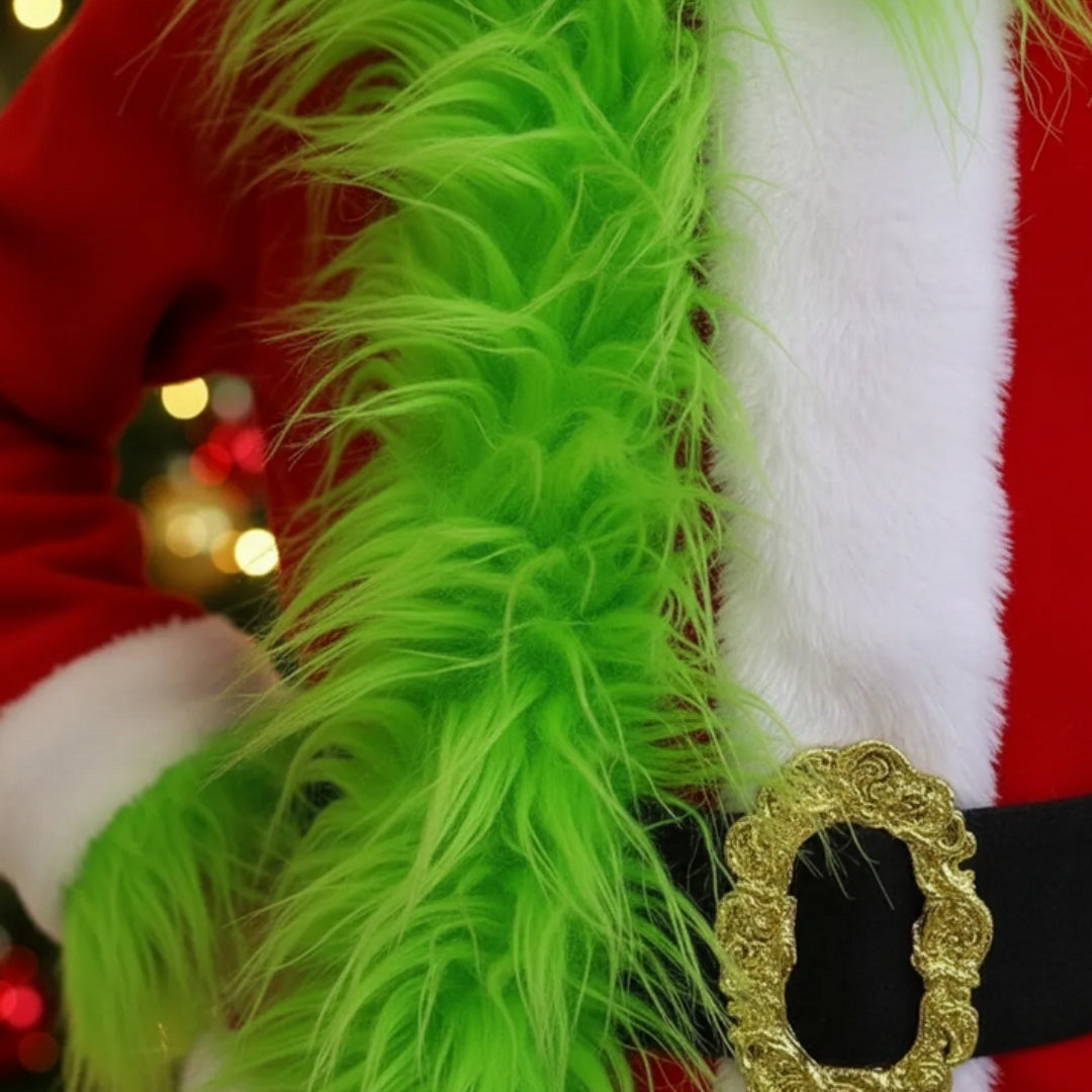 Disfraz de Monstruo Verde Navideño para Niño y Niña - Traje de Navidad