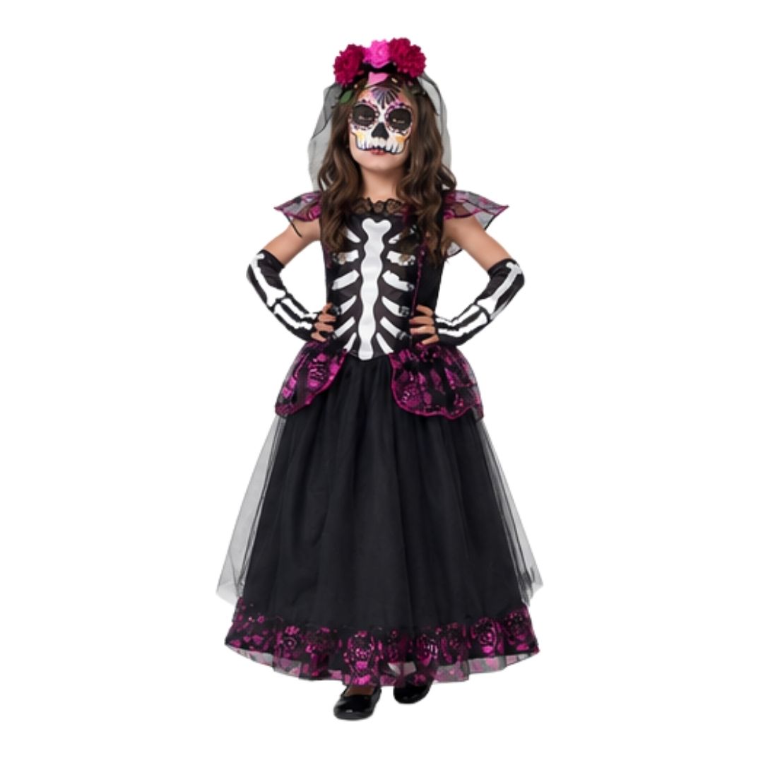 Disfraz de Catrina Mexicana Infantil