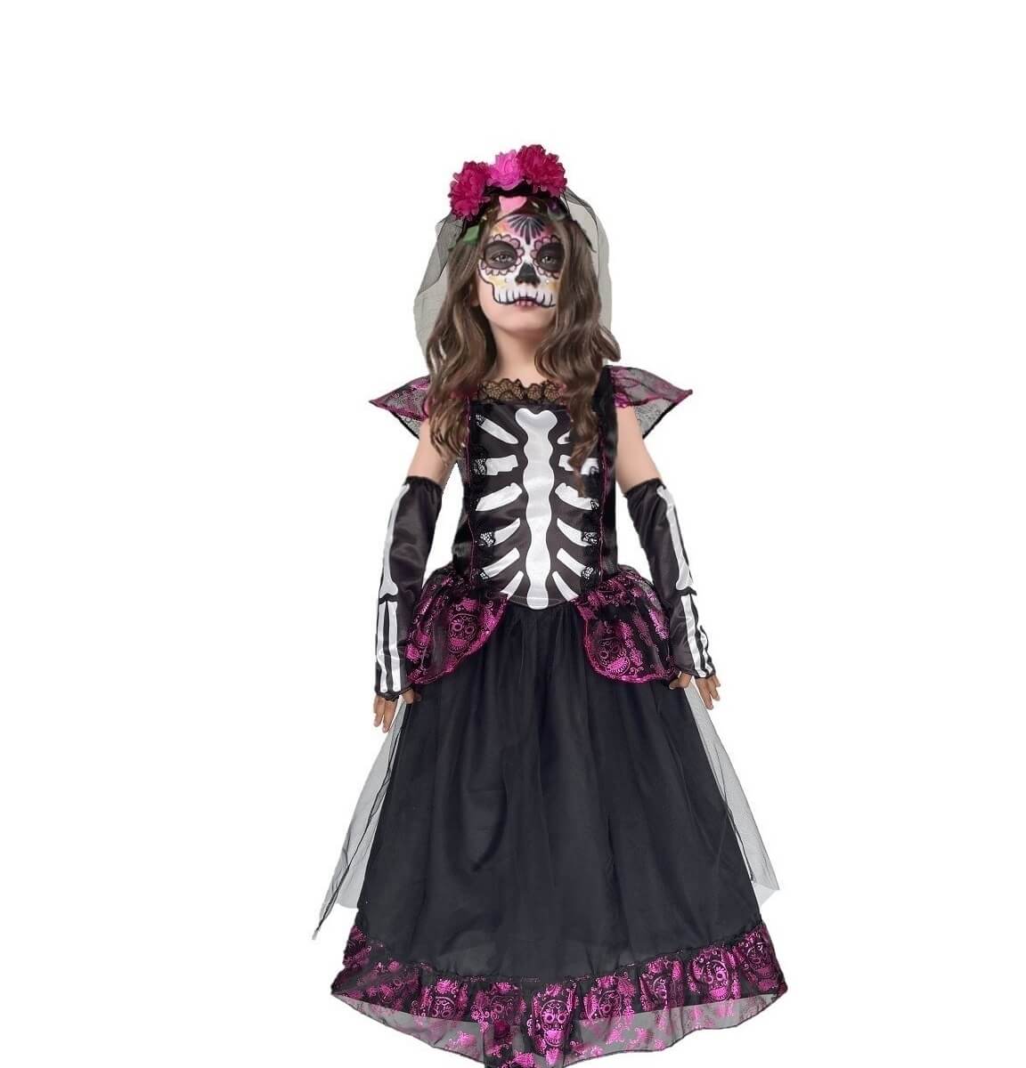 Disfraz de Catrina Mexicana Infantil