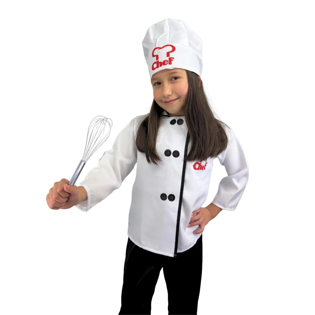 Disfraz de Chef para Niña y Niño con Gorro