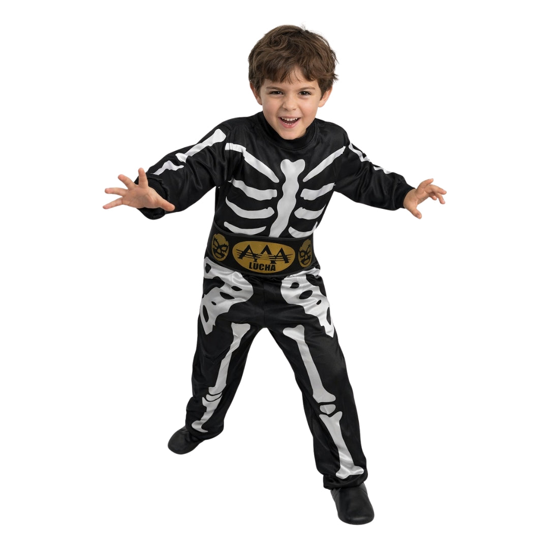 Disfraz de Luchador para Niño con Máscara - Traje de Lucha Libre