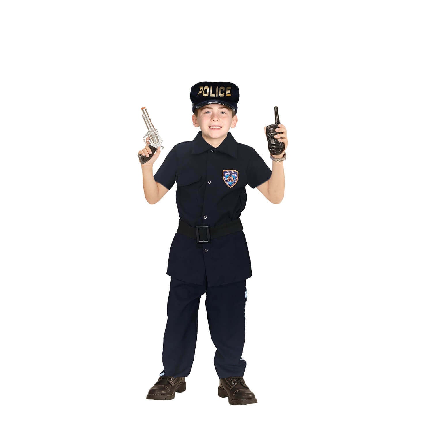 Disfraz de Policía para Niño y Niña con Gorro - Uniforme