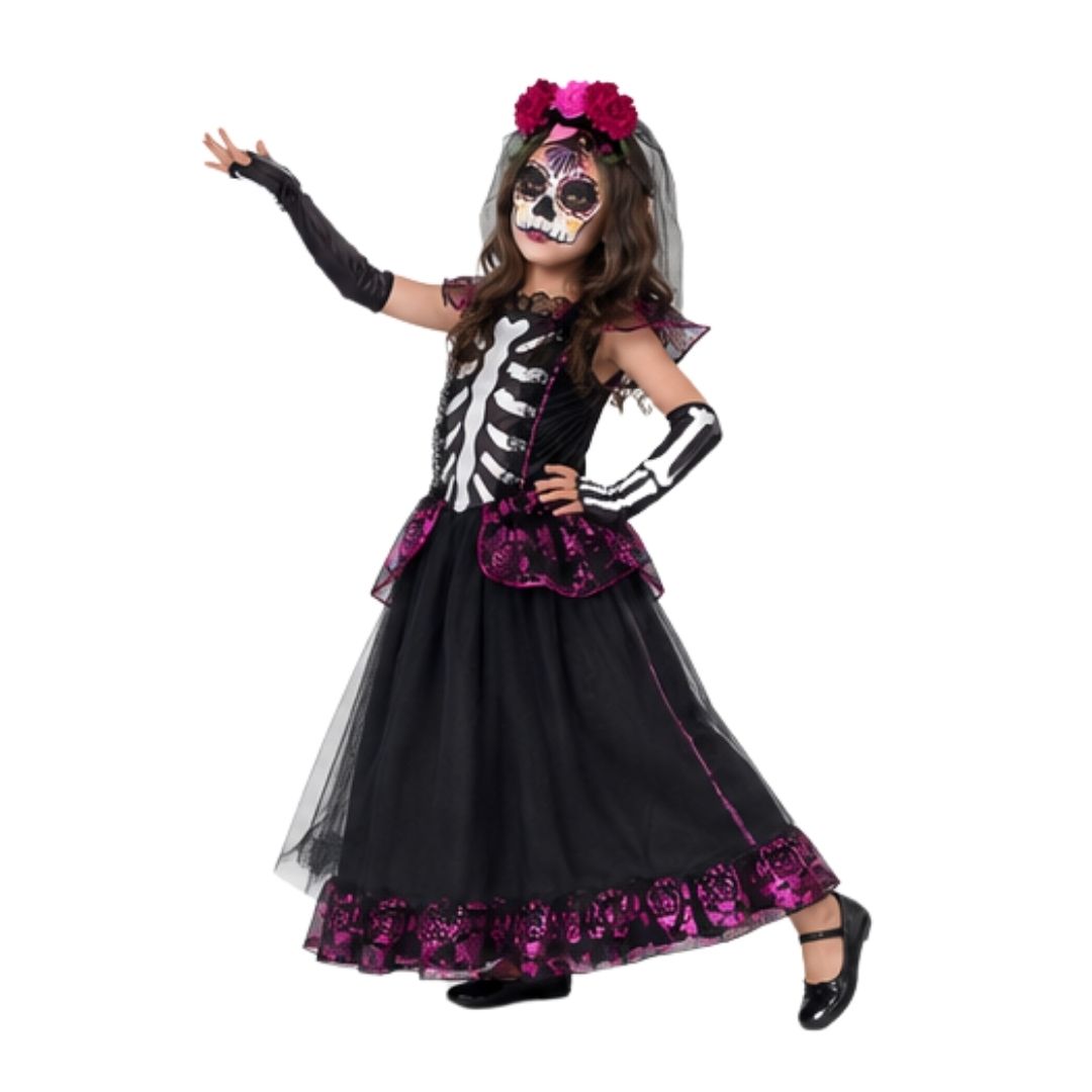 Disfraz de Catrina Mexicana Infantil