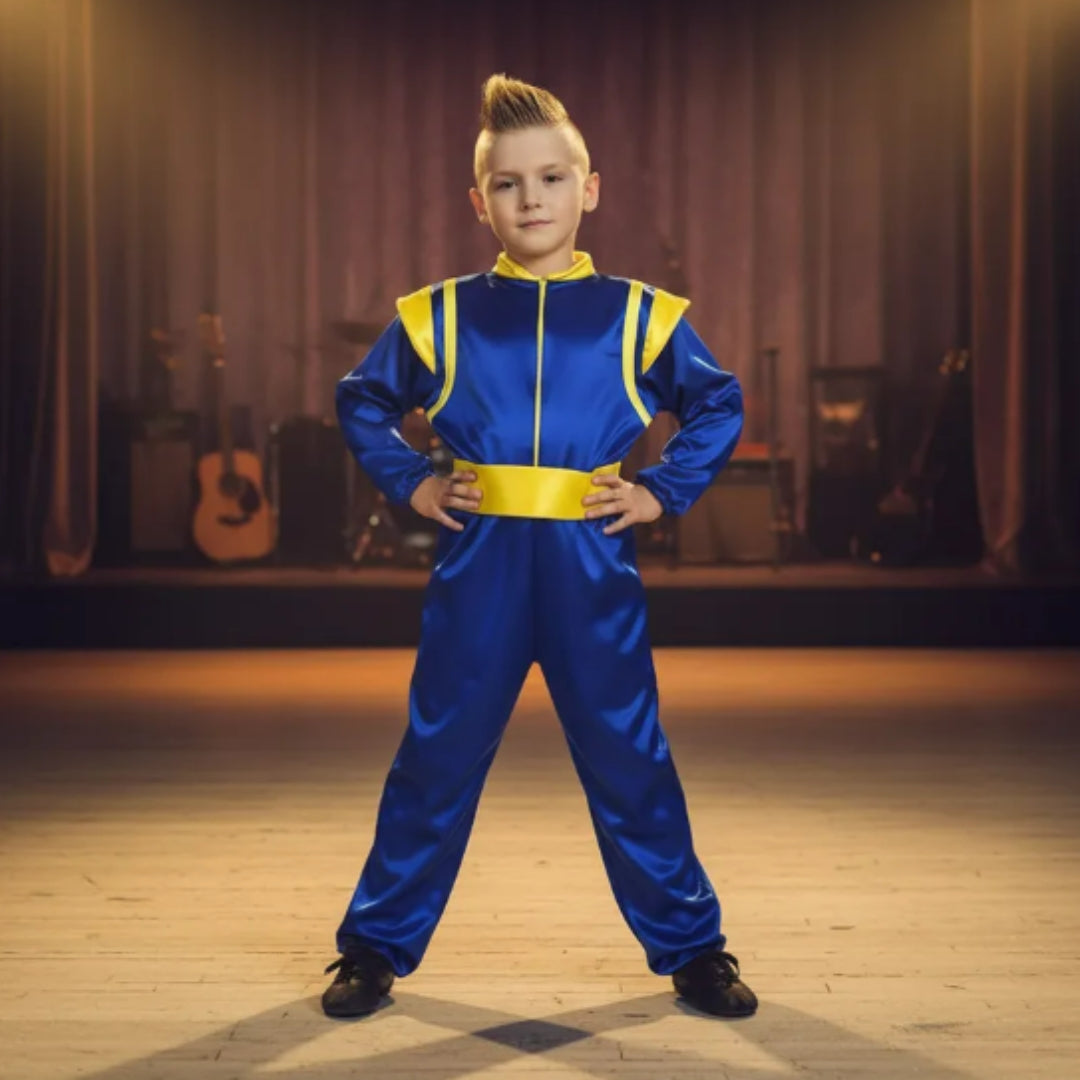 Disfraz de Ficha Amarilla para Niño y Niña - Traje de Timbiriche Musical