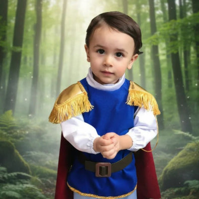 Disfraz de Príncipe para Niño - Traje de Rey con Capa