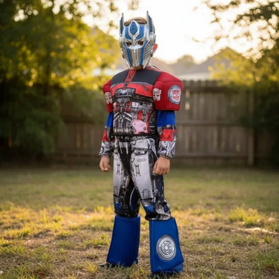Disfraz de Robot para Niño y Niña con Máscara
