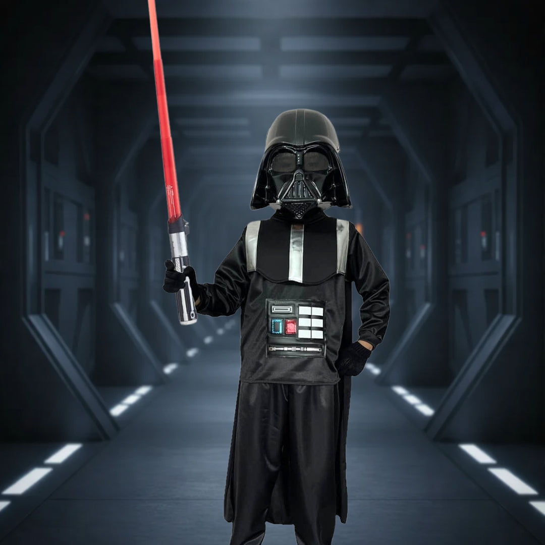 Disfraz de Vader para Niño | Traje de Villano Espacial para Halloween