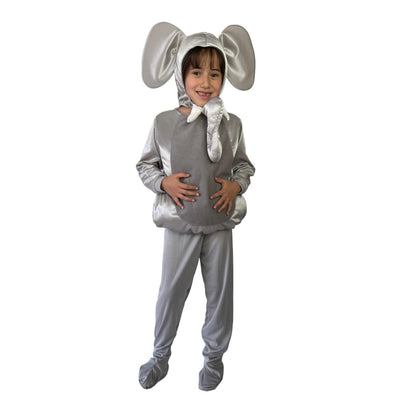 Disfraz de Elefante con Gorro para Niñas y Niños - Traje de Animales Primavera