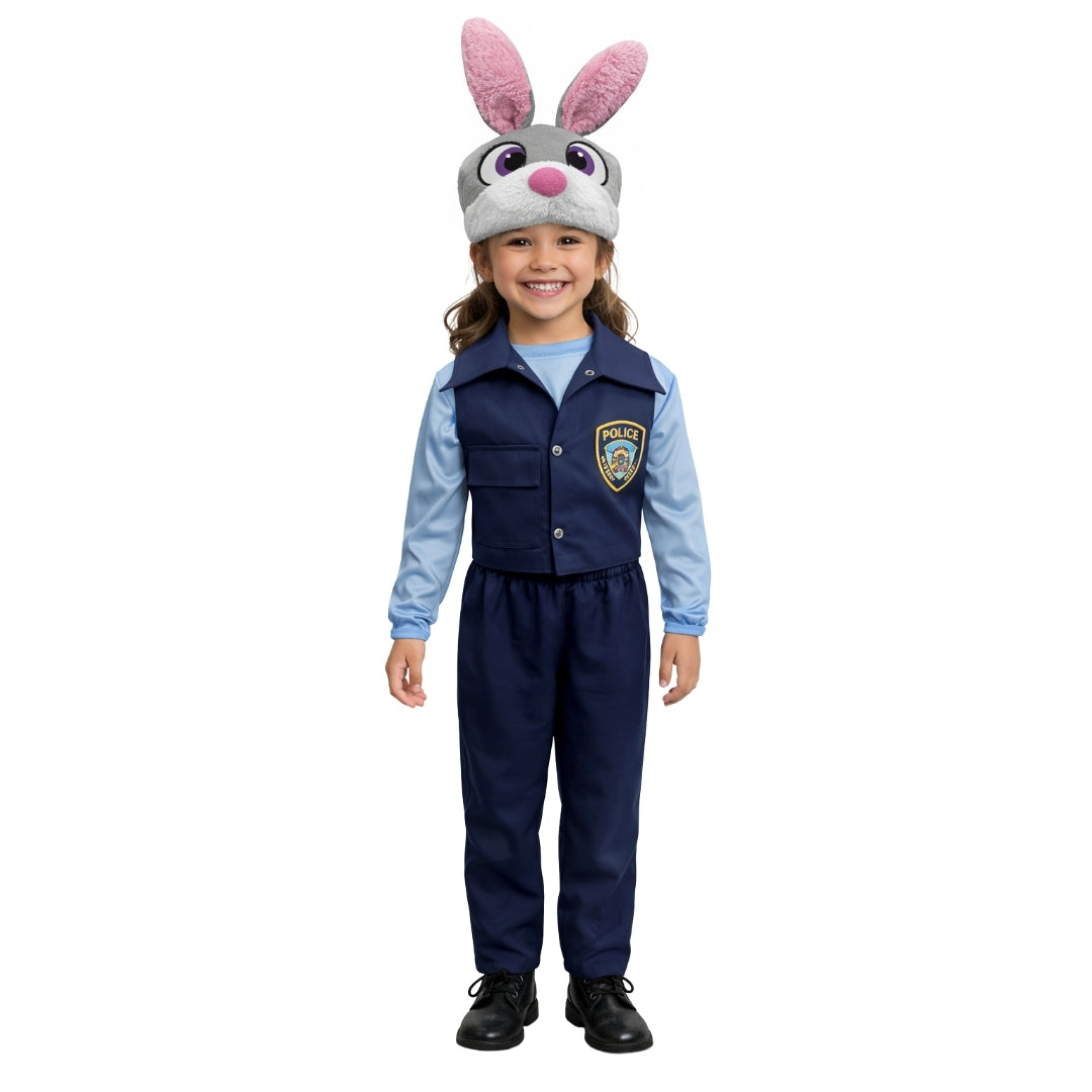 Disfraz de Coneja Policía para Niña - Uniforme con Gorro Infantil