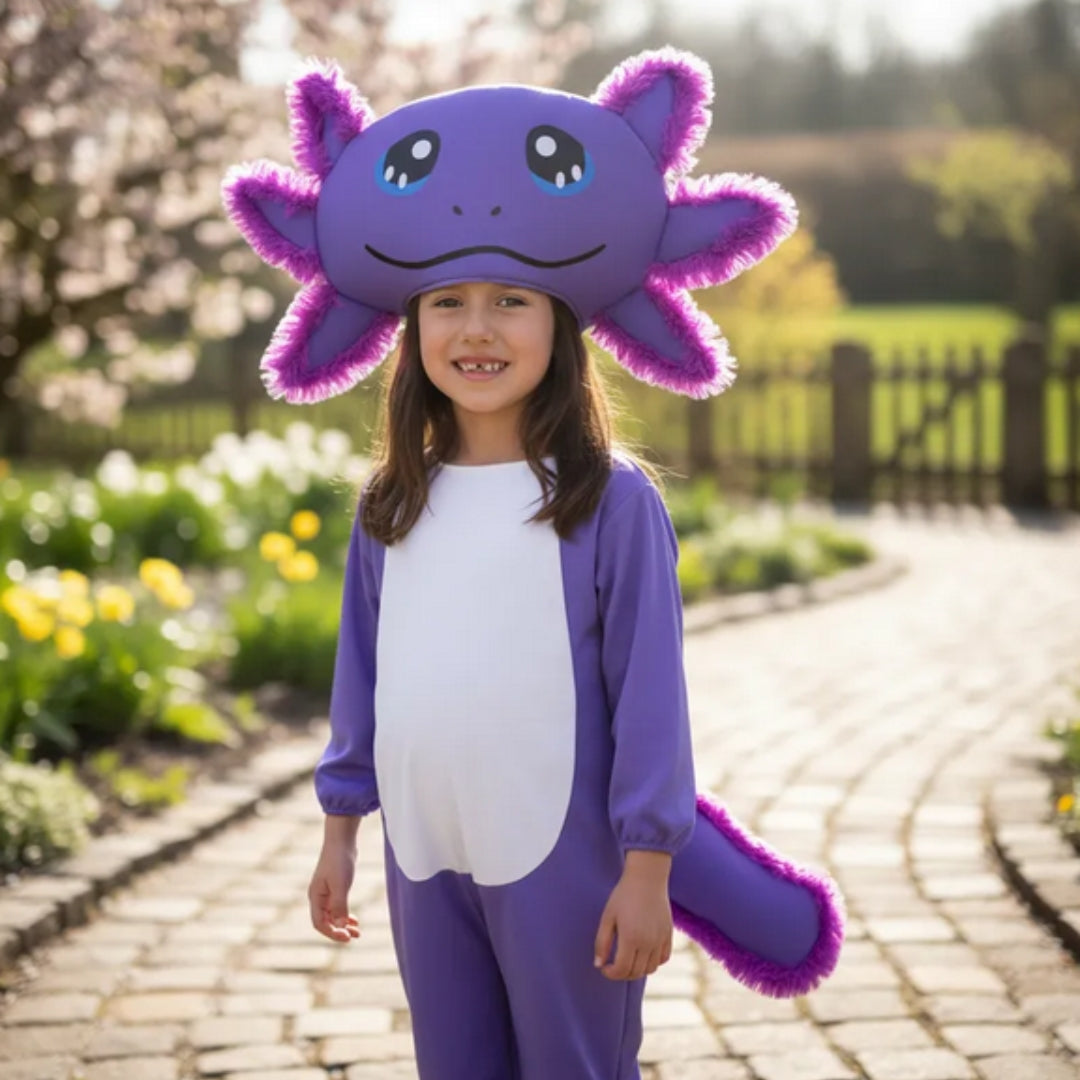 Disfraz de Ajolote para Niño y Niña con Gorro