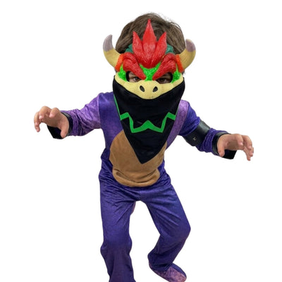 Disfraz de Rey Tortuga para Niño - Traje de Villano de Videojuego Infantil