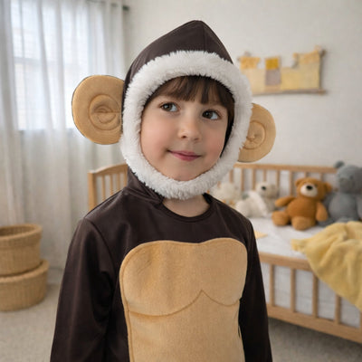Disfraz de Chango para Niño y Niña - Mameluco de Mono con Gorro