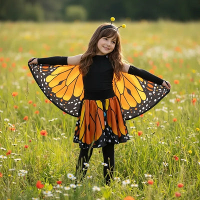 Disfraz de Mariposa Monarca para Niña - Traje con Alas para Primavera