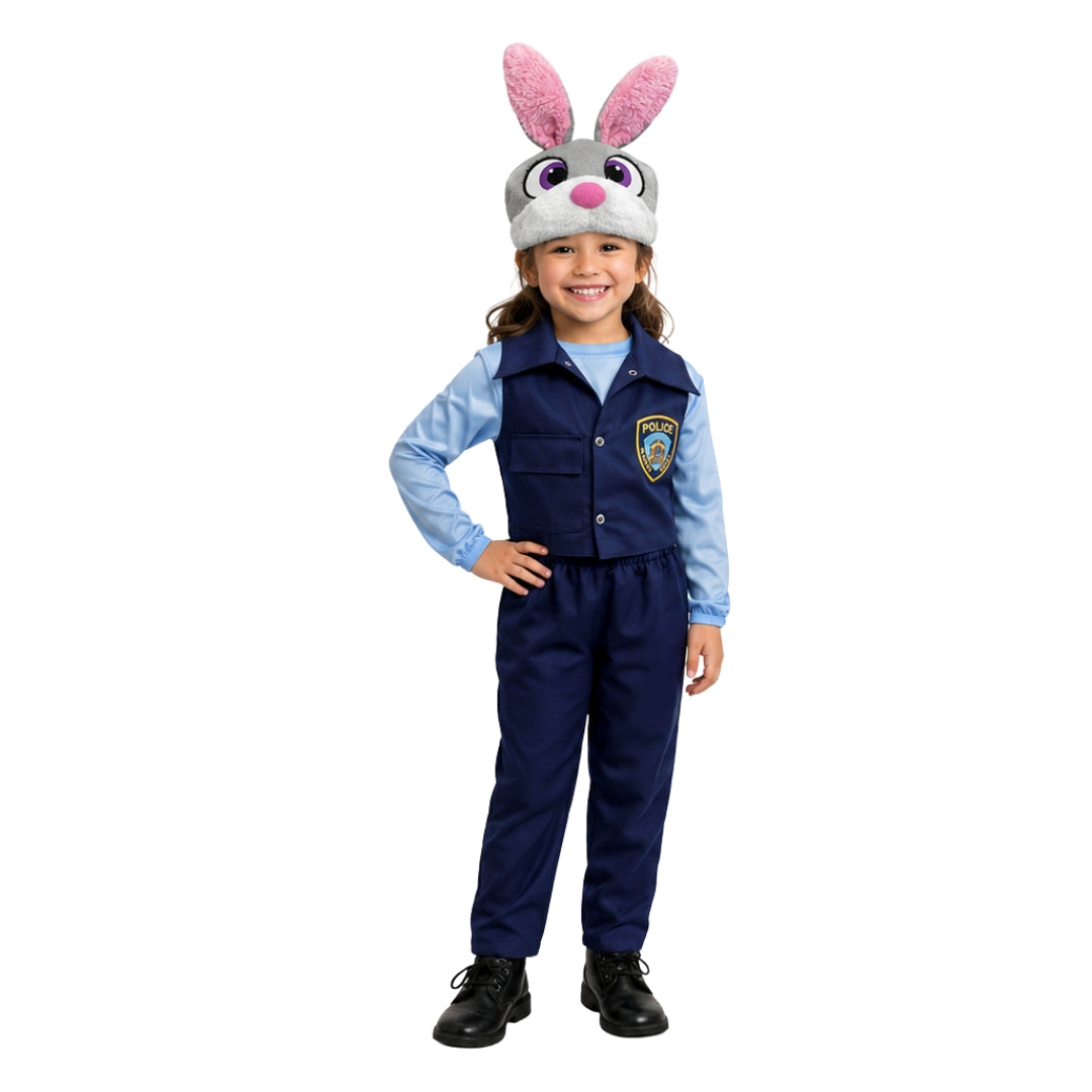 Disfraz de Coneja Policía para Niña - Uniforme con Gorro Infantil