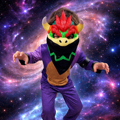 Disfraz de Rey Tortuga para Niño - Traje de Villano de Videojuego Infantil
