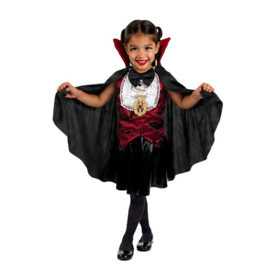 Disfraz de Vampira para Niña - Vestido de Halloween y Día de Muertos