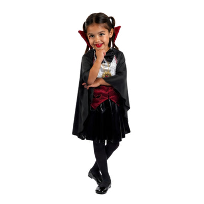 Disfraz de Vampira para Niña - Vestido de Halloween y Día de Muertos