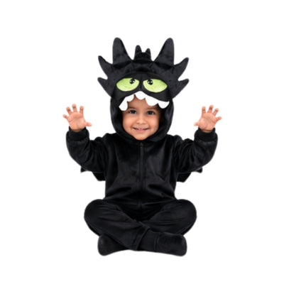 Disfraz de Dragón Negro para Niño y Niña - Traje Infantil