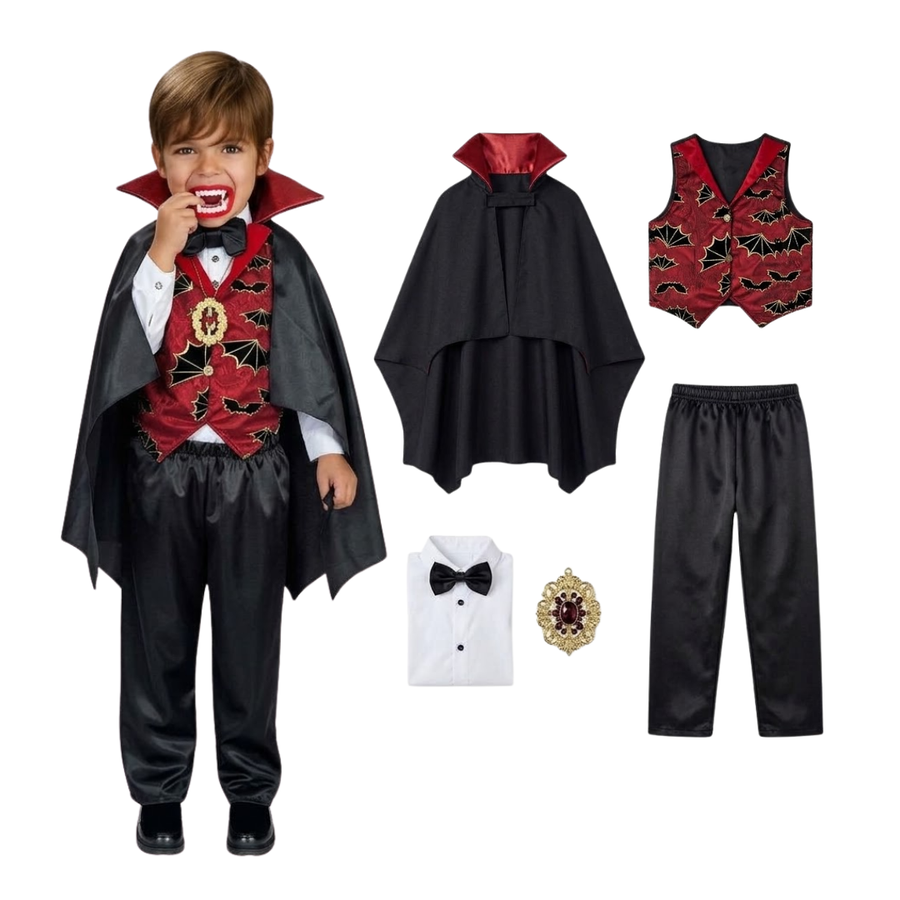 Disfraz de Vampiro con Capa para Bebé y Niño