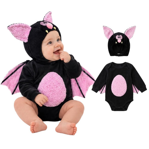 Disfraz de Vampira Rosa con Gorro para Bebé y Niñas