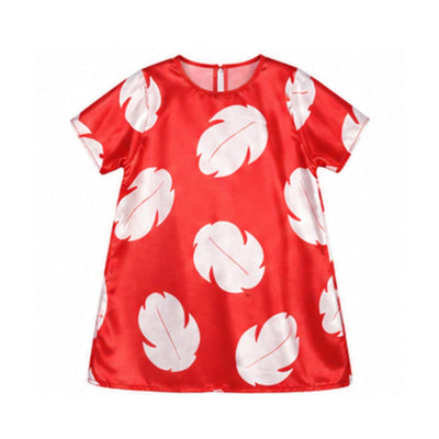 Disfraz de Hawaiana para Niña - Vestido Tropical Rojo Infantil