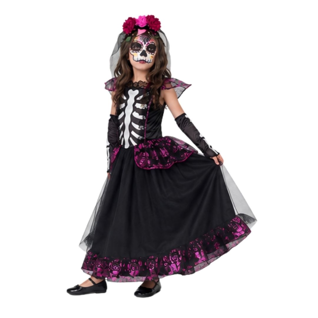 Disfraz de Catrina Mexicana Infantil