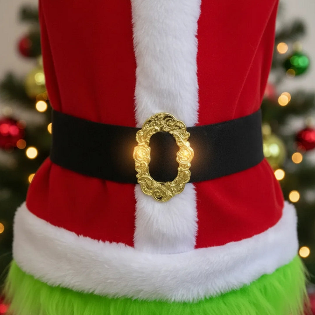 Disfraz de Monstruo Verde Navideño para Niño y Niña - Traje de Navidad
