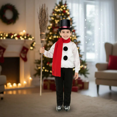 Disfraz de Muñeco de Nieve Navideño para Niños con Sombrero