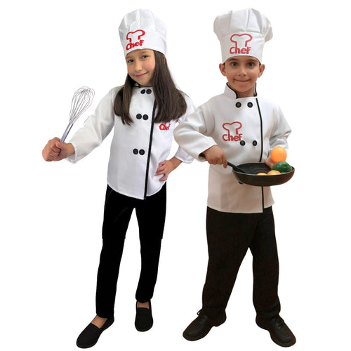 Disfraz de Chef para Niña y Niño con Gorro