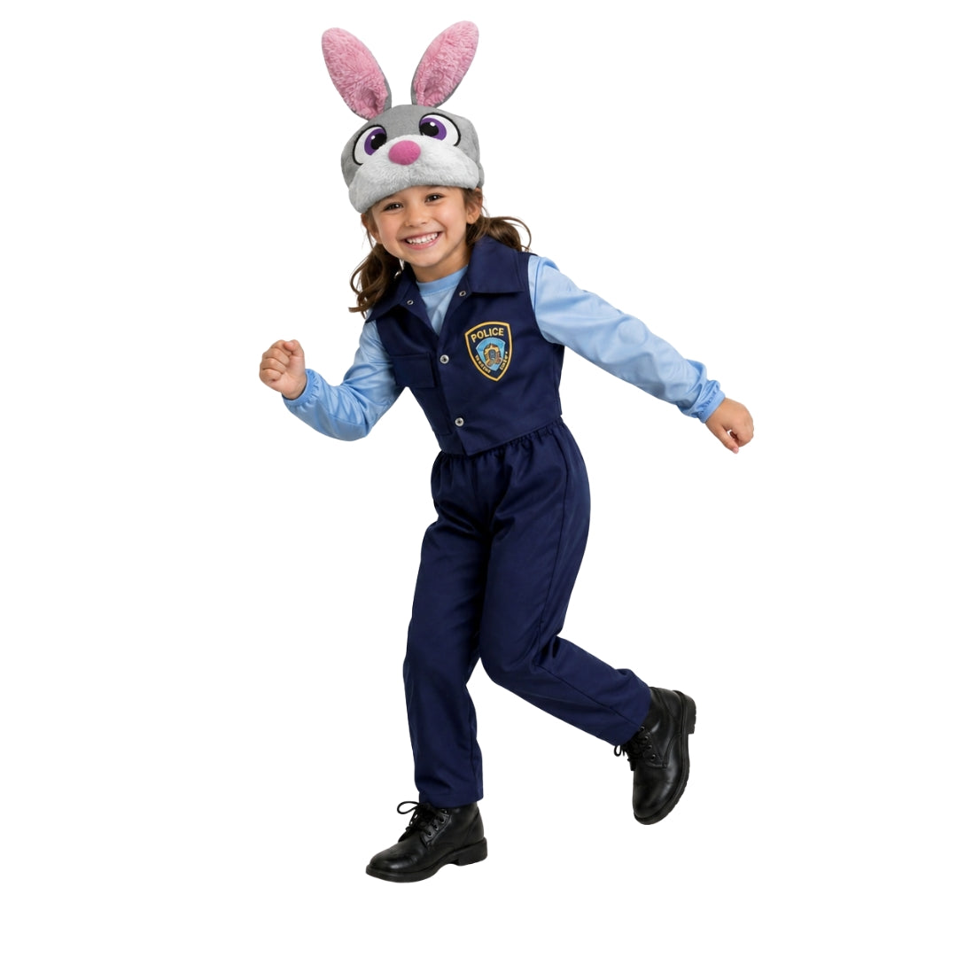 Disfraz de Coneja Policía para Niña - Uniforme con Gorro Infantil
