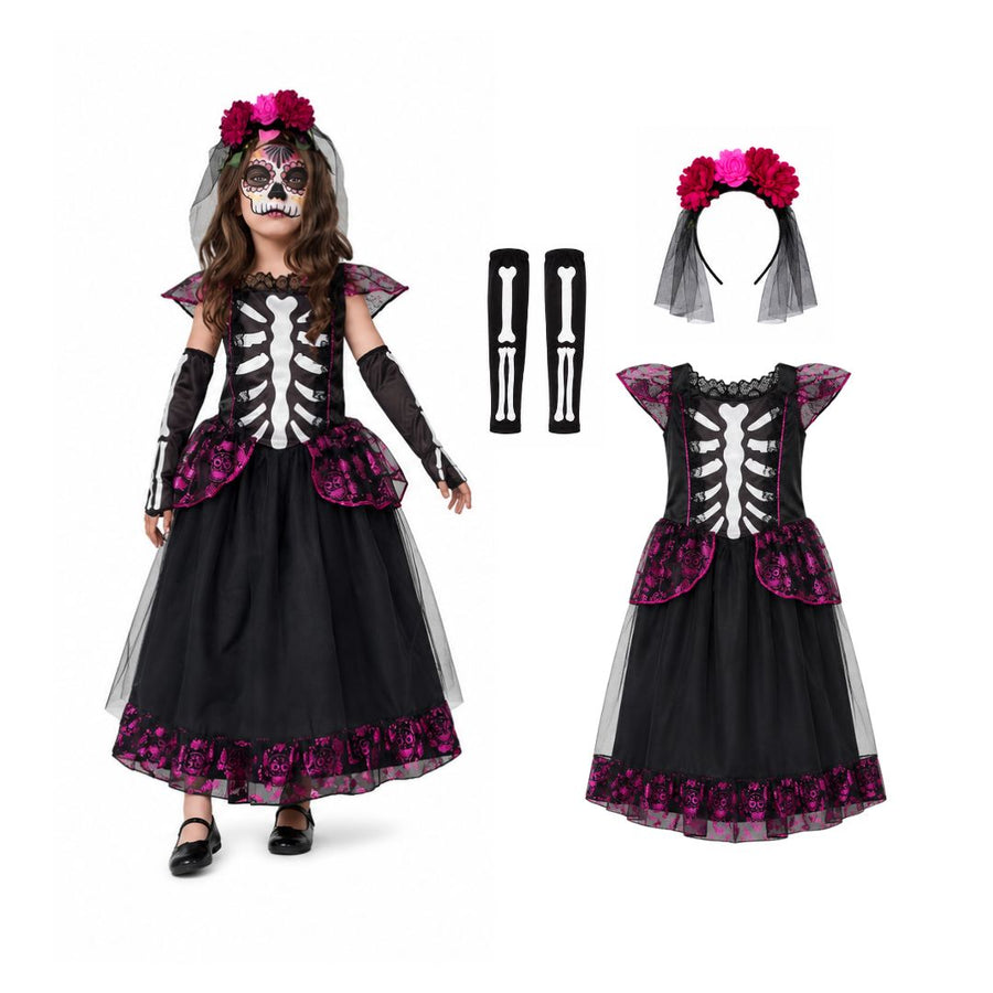 Disfraz de Catrina Mexicana Infantil