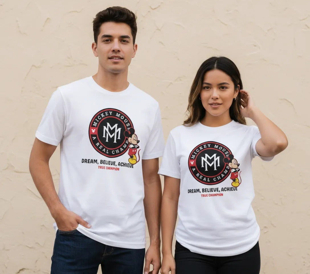 Playera Original Mickey Mouse Camiseta Blanca Unisex Disney