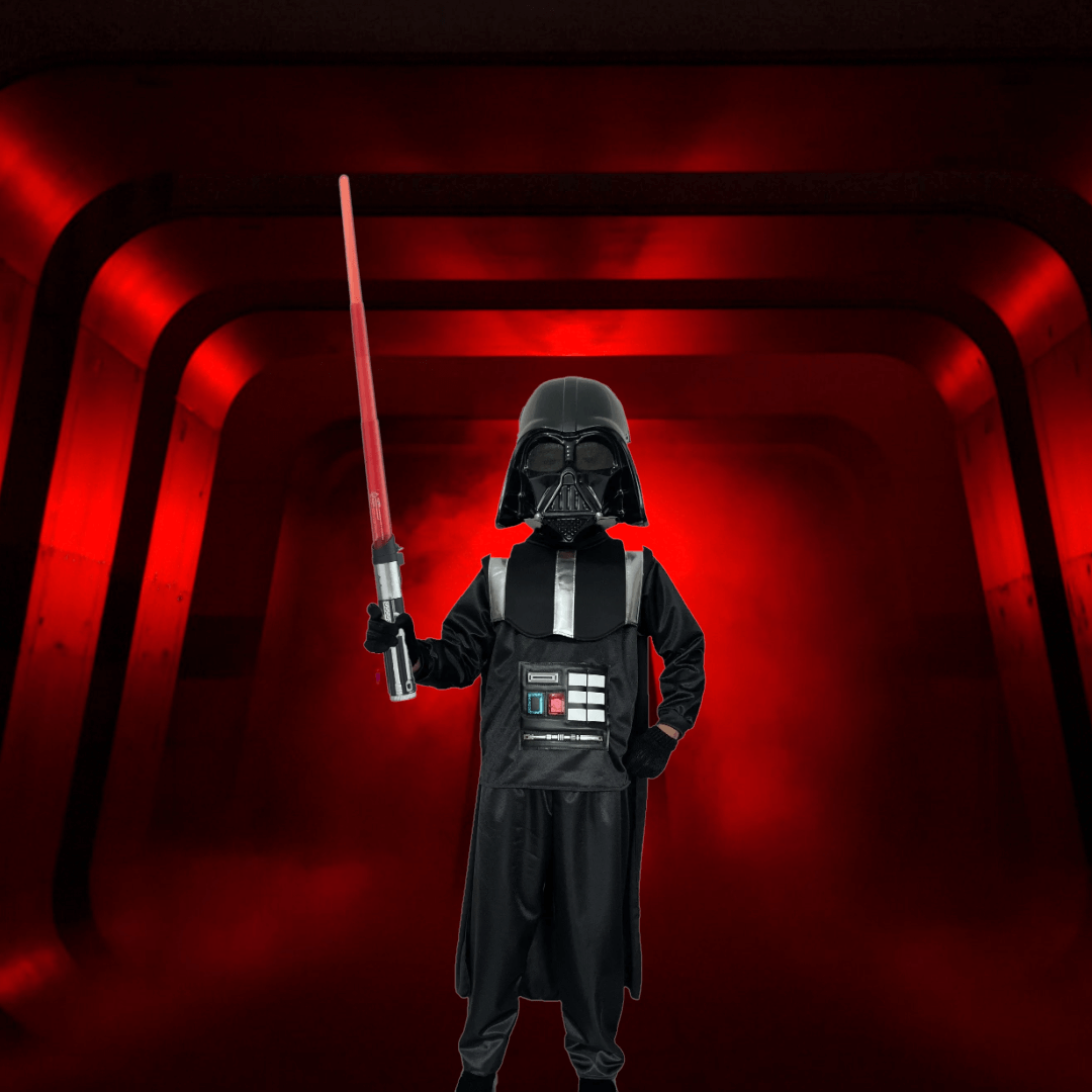 Disfraz de Vader para Niño | Traje de Villano Espacial para Halloween