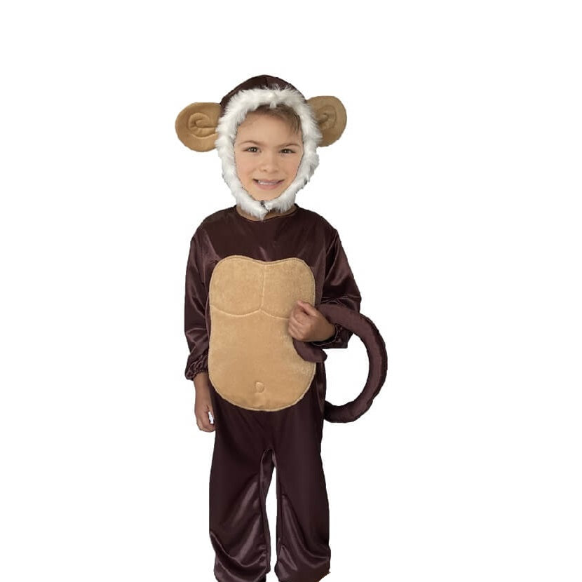 Disfraz de Chango para Niño y Niña - Mameluco de Mono con Gorro