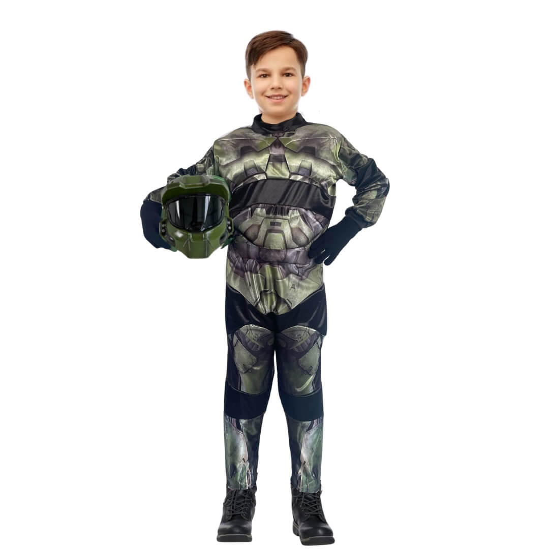 Disfraz Infantil de Guerrero Espacial - Vestuario de Videojuegos Futurista