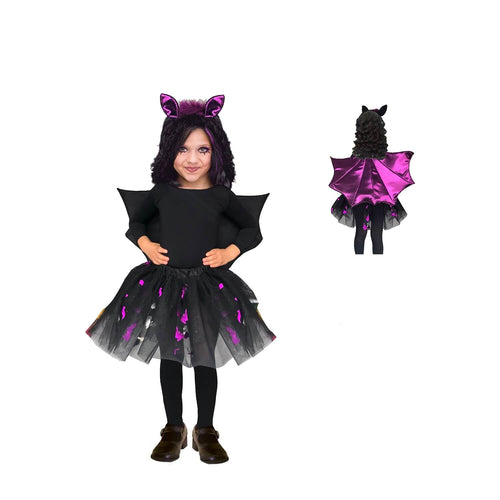 Disfraz de Vampira para Niña con Tutú y Alas