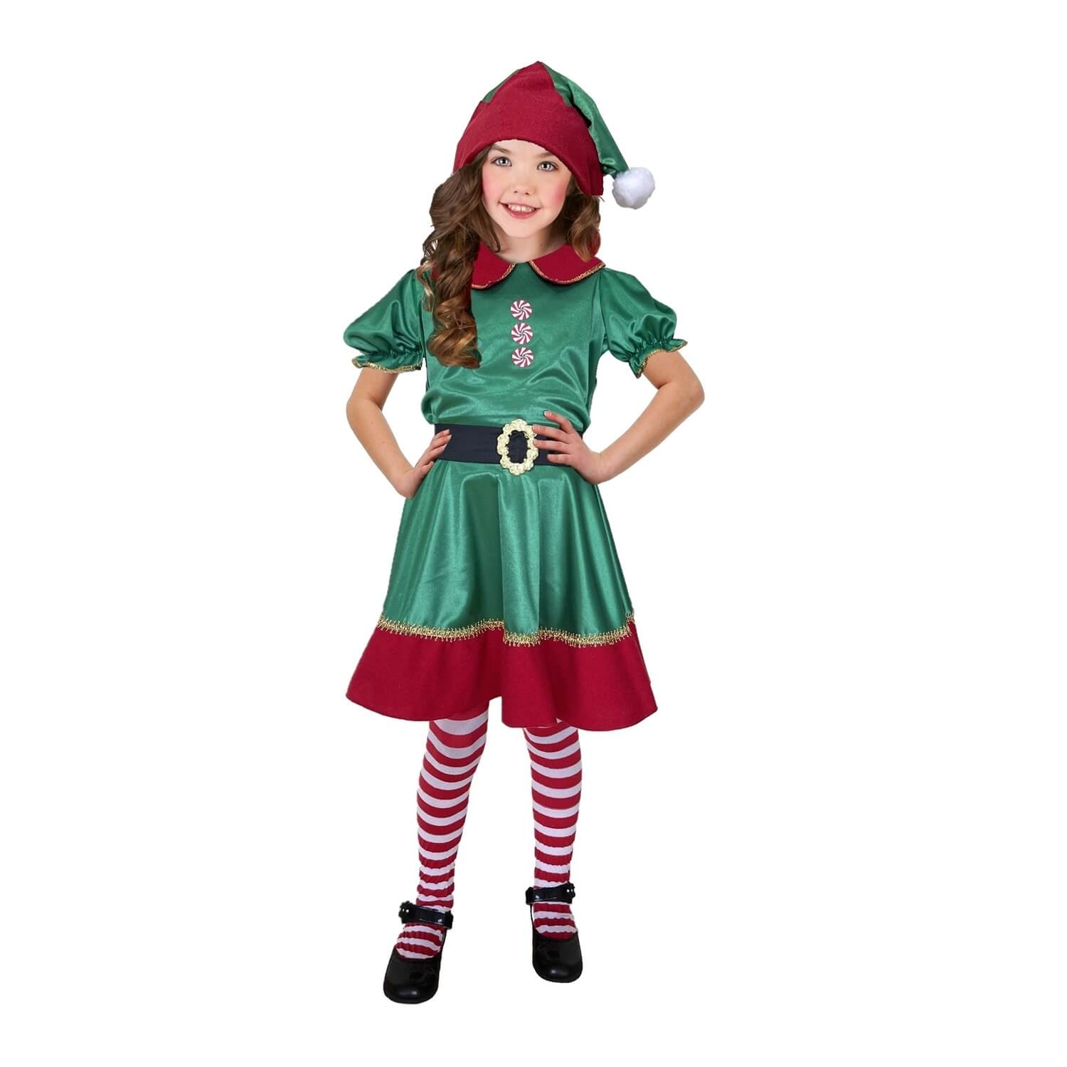 Disfraz de Duenda Navidad para Niña - Vestido de Elfo para Pastorela