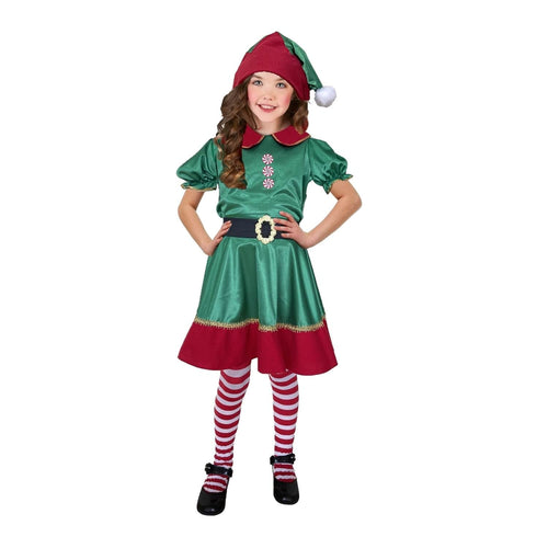Disfraz de Duenda Navidad para Niña - Vestido de Elfo para Pastorela