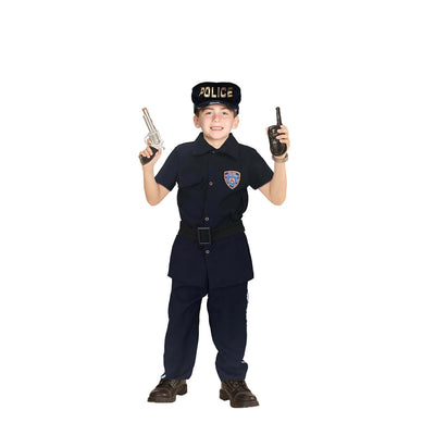 Disfraz de Policía para Niño y Niña con Gorro - Uniforme