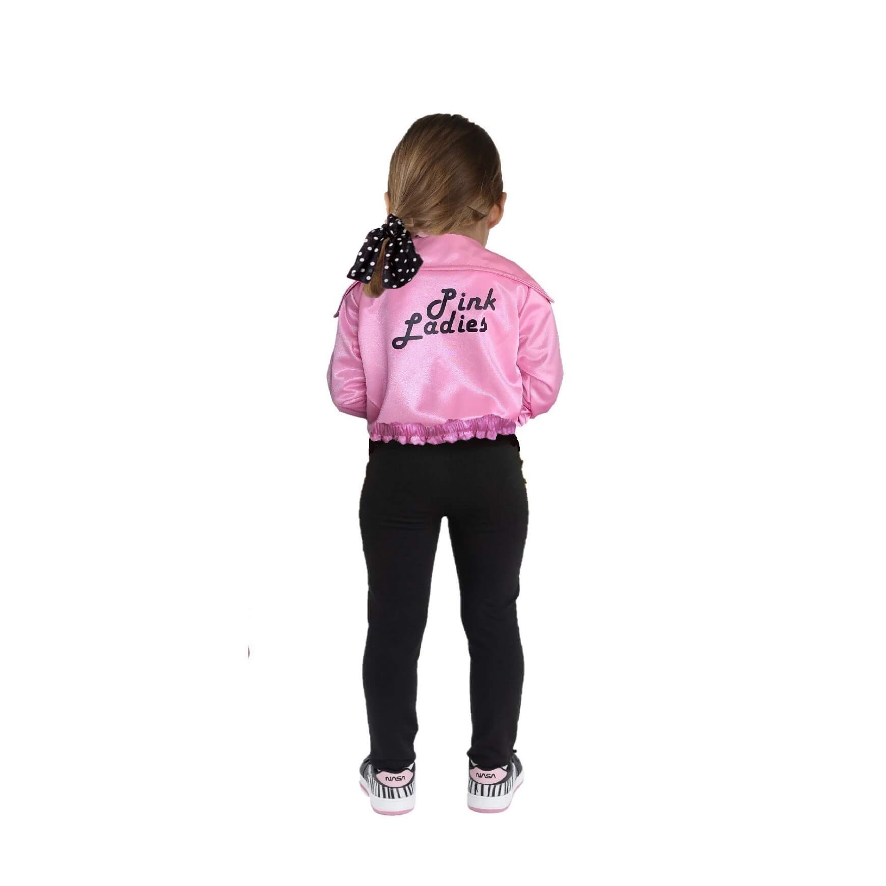 Chamarra Rosa Infantil de Rock and Roll - Disfraz de los 80 para Niña